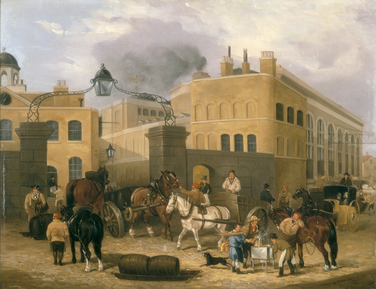 南华克的巴克利和帕金斯啤酒厂"，约1840年 作者 不明