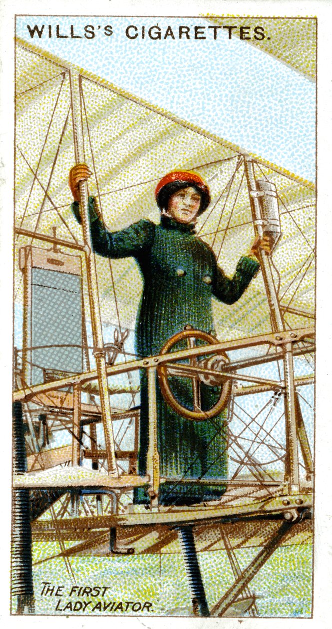 雷蒙德·德拉罗什男爵夫人，1909年首位获得飞行员执照的妇女 作者 不明