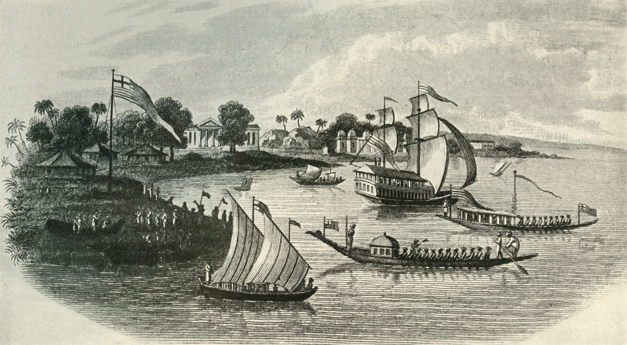 Barrackpore宅邸，来自休利，1803年，1925年。 作者 不明