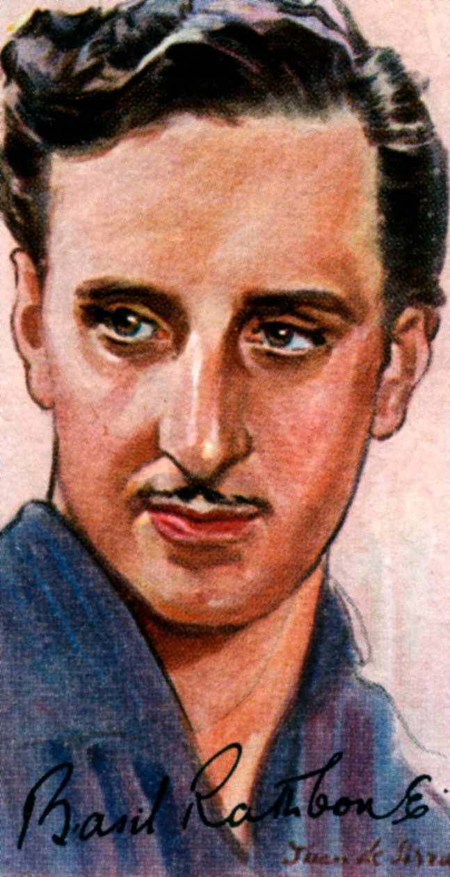 罗勒·拉斯伯恩（Basil Rathbone），1892-1967年，英国演员，二十世纪 作者 不明