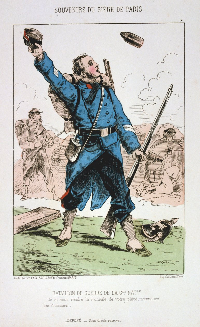 国民警卫队战争营，巴黎围困，1870-1871年 作者 不明