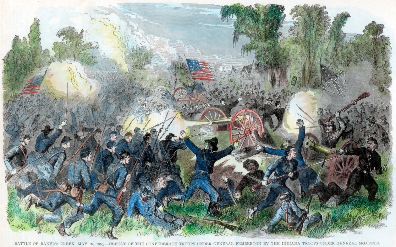 1863年5月16日美国内战，密西西比州贝克斯河战役 作者 不明