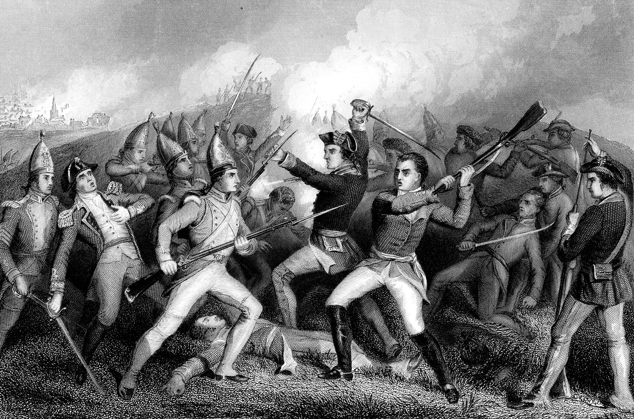 1777年8月16日，美国独立战争，佛蒙特州本宁顿战役 作者 不明