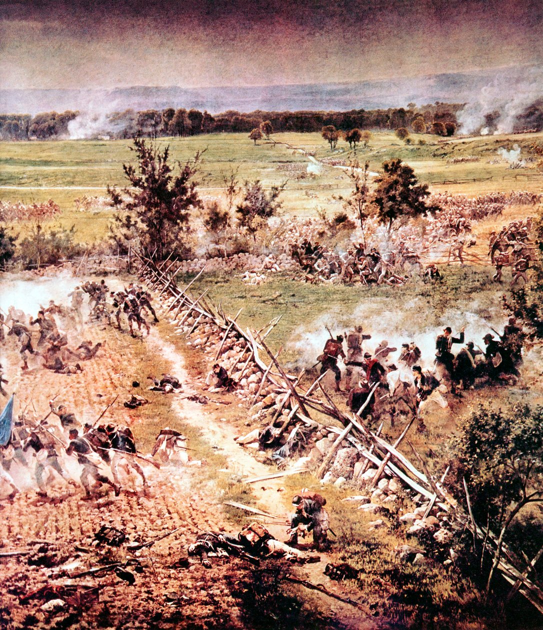 葛底斯堡战役，美国内战，1863年7月1-3日 作者 不明