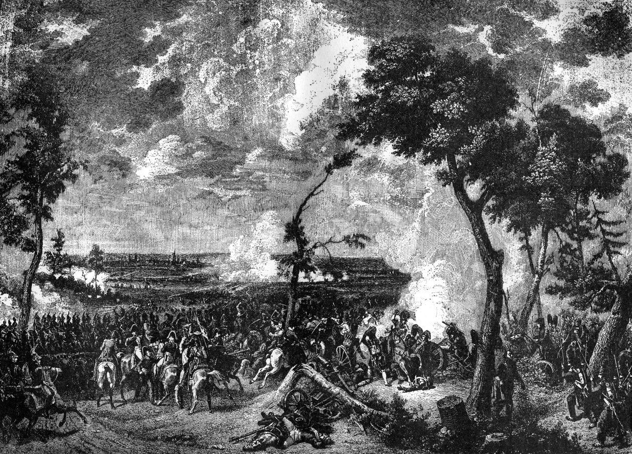 1882-1884年，1813年10月30日至31日，德国哈瑙战役。 作者 不明