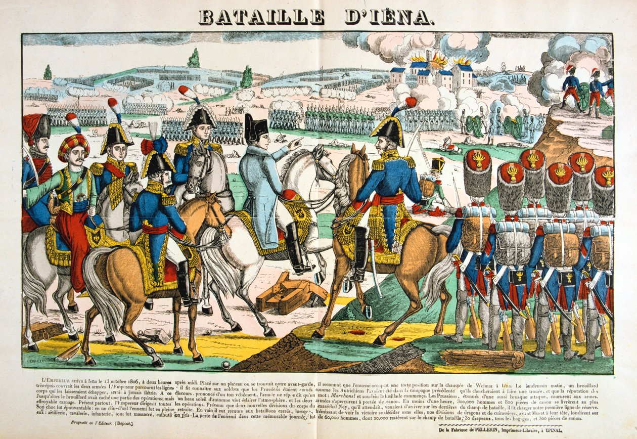 耶拿战役，1806年10月14日，c1835 作者 不明