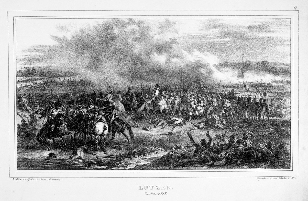 吕岑战役，1813年5月2日 作者 不明