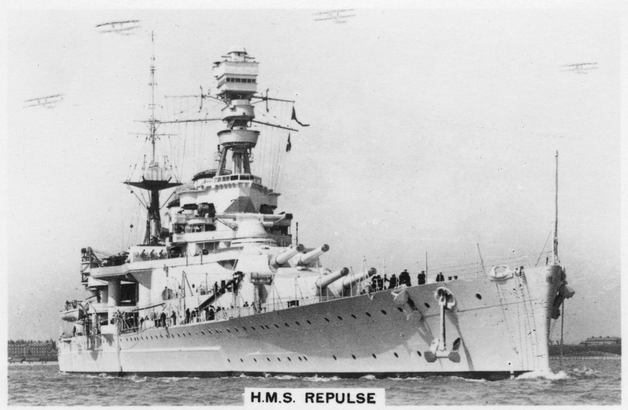 战列巡洋舰HMS击退，1937年 作者 不明