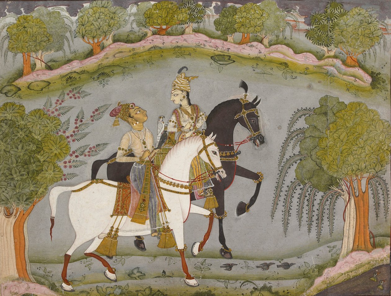 巴兹-巴哈杜尔和鲁普玛蒂，约1720年 作者 不明