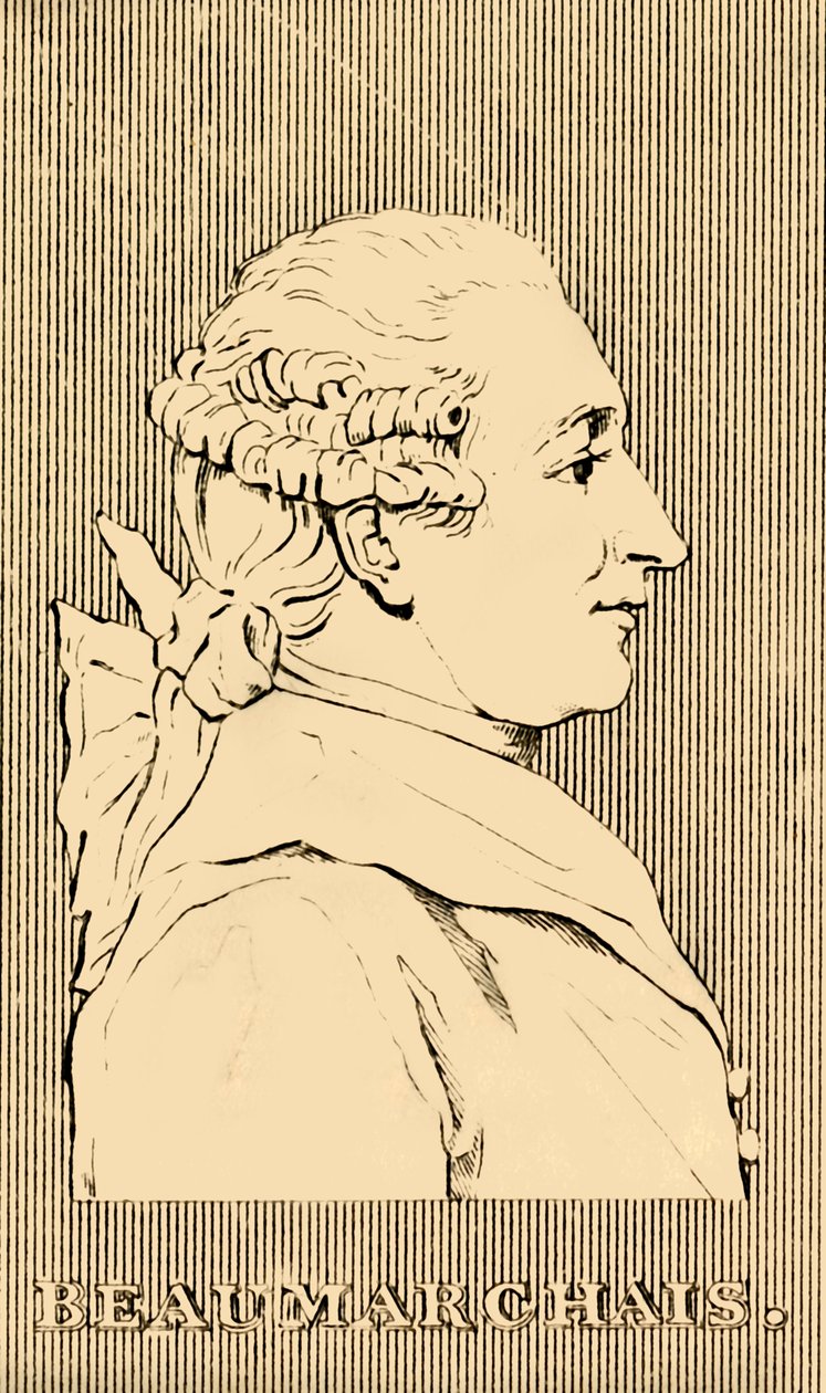博·马凯斯（Beau Marchais），1732-1799年，1830年。 作者 不明
