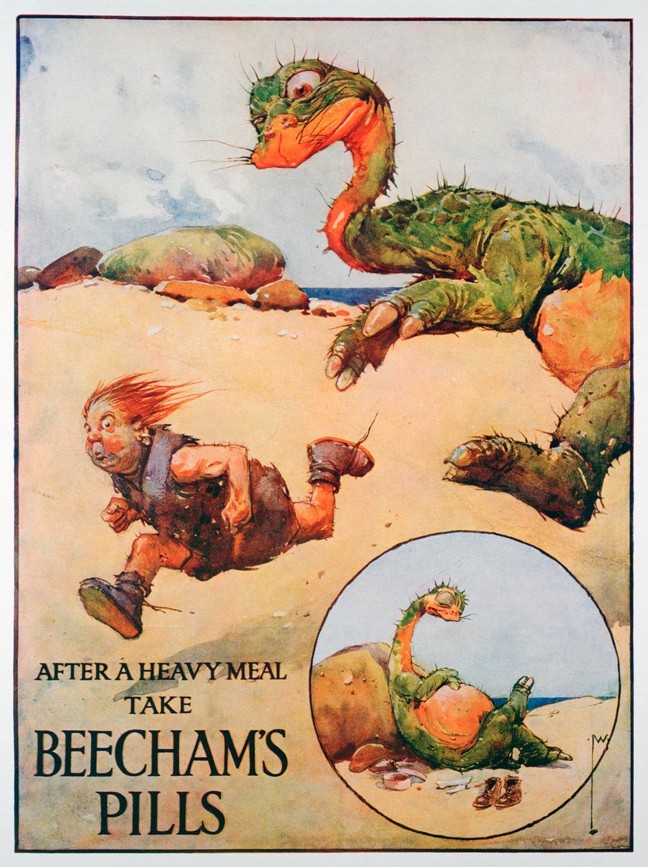 Beechams药丸广告，1914年 作者 不明