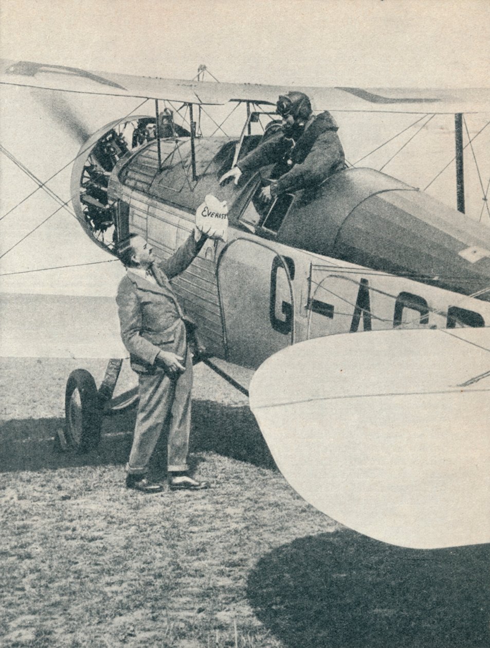 1933年c1937年，在珠穆朗玛峰首飞之前 作者 不明