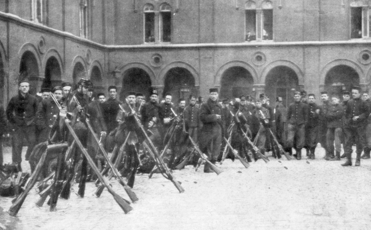 第9混编旅的比利时士兵，比利时列日战役，1914年8月5日至16日 作者 不明