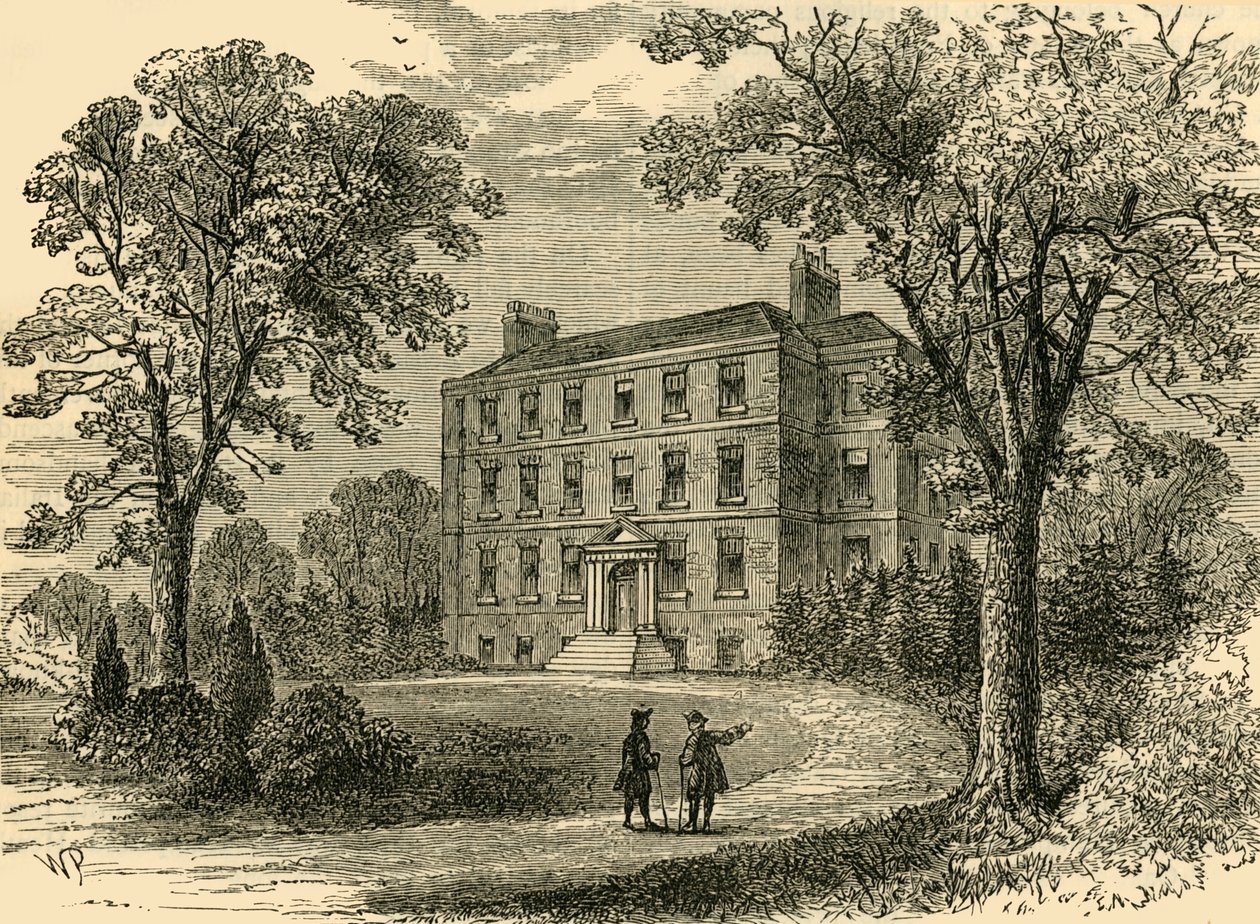 1800年建于1876年的Belsize House。 作者 不明