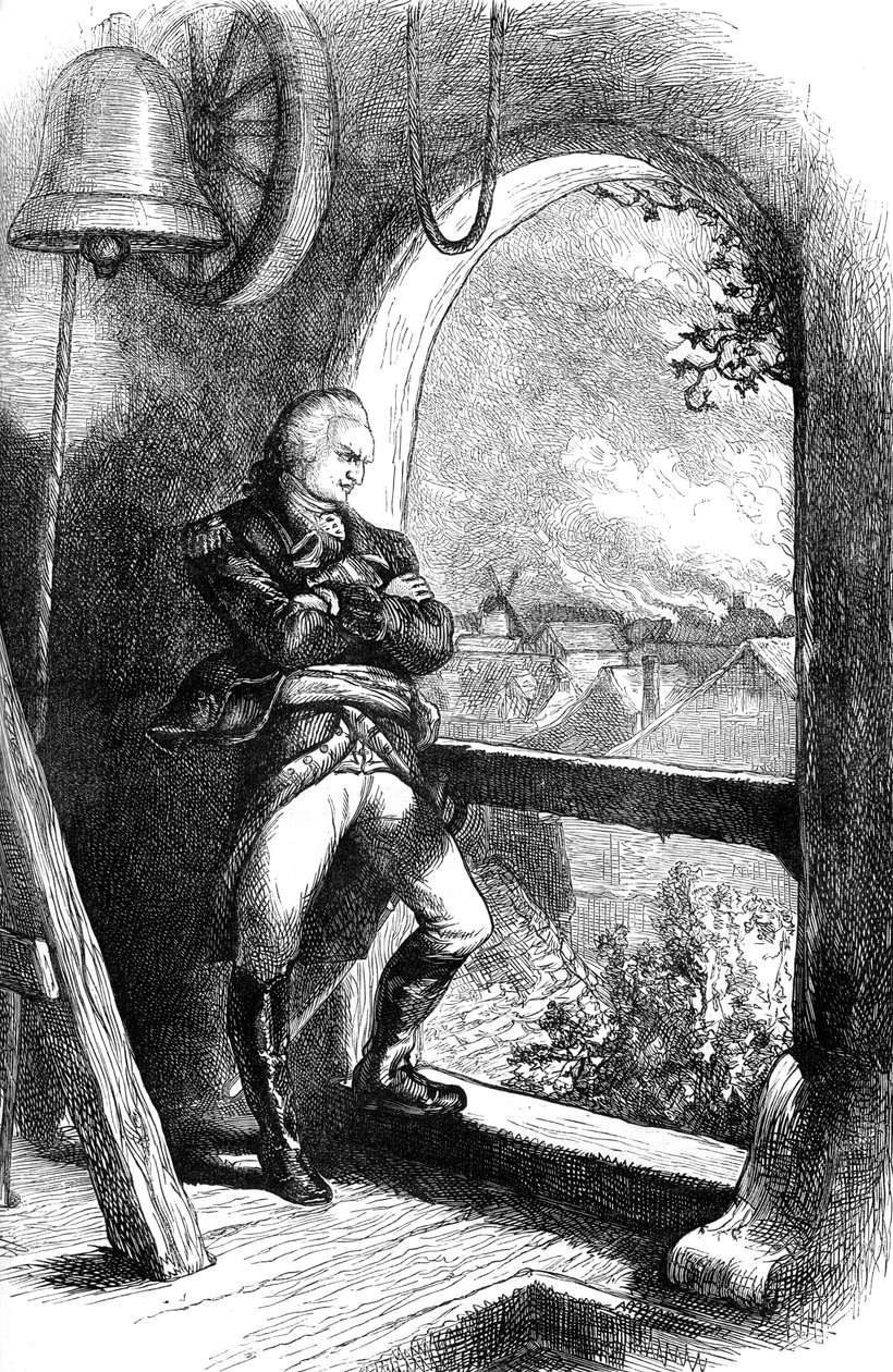 本尼迪克特·阿诺德（Benedict Arnold）观看1781年至1880年对新伦敦的破坏 作者 不明