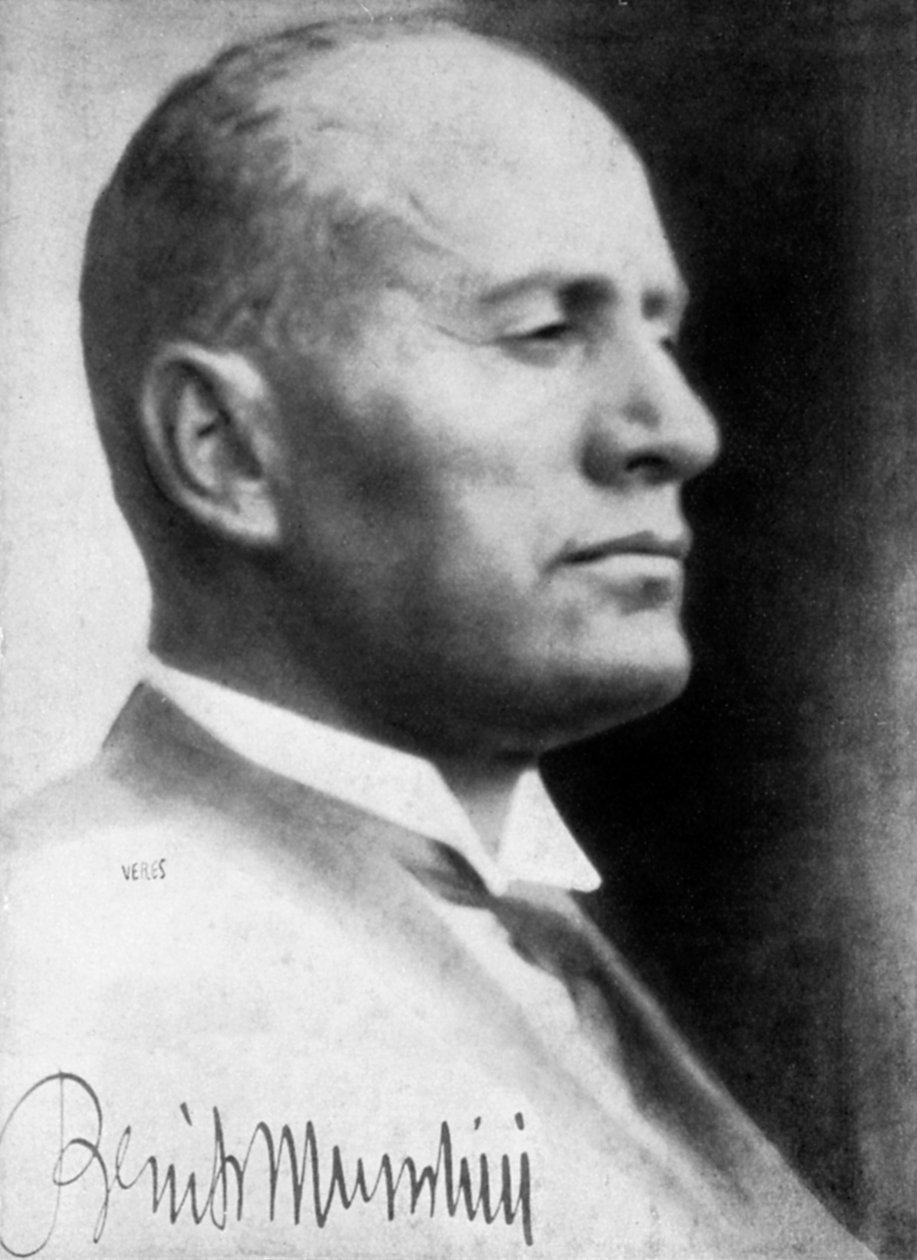 贝尼托·墨索里尼（Benito Mussolini），意大利法西斯独裁者，1930年代 作者 不明