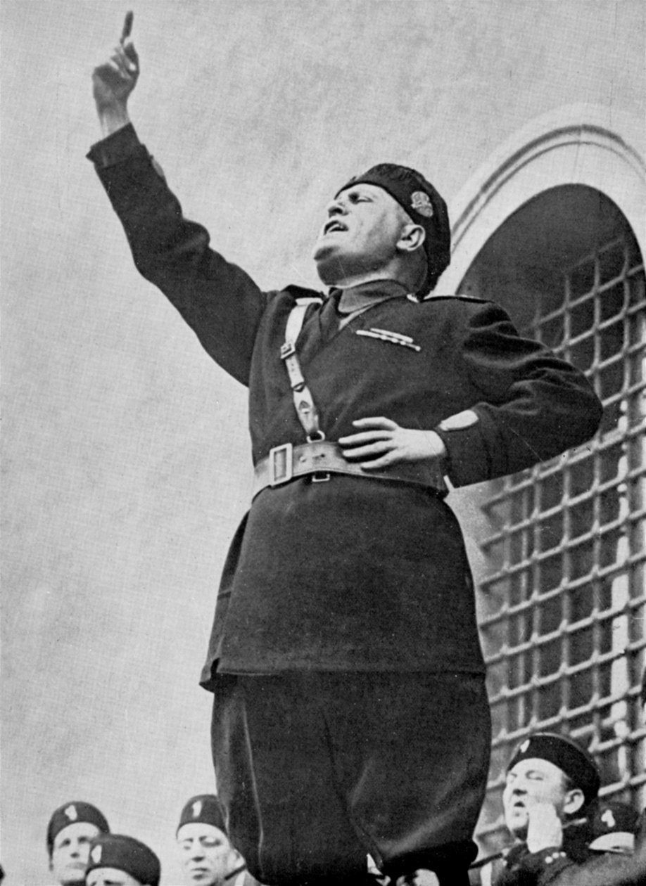 贝尼托·墨索里尼（Benito Mussolini），意大利法西斯独裁者，1930年代 作者 不明