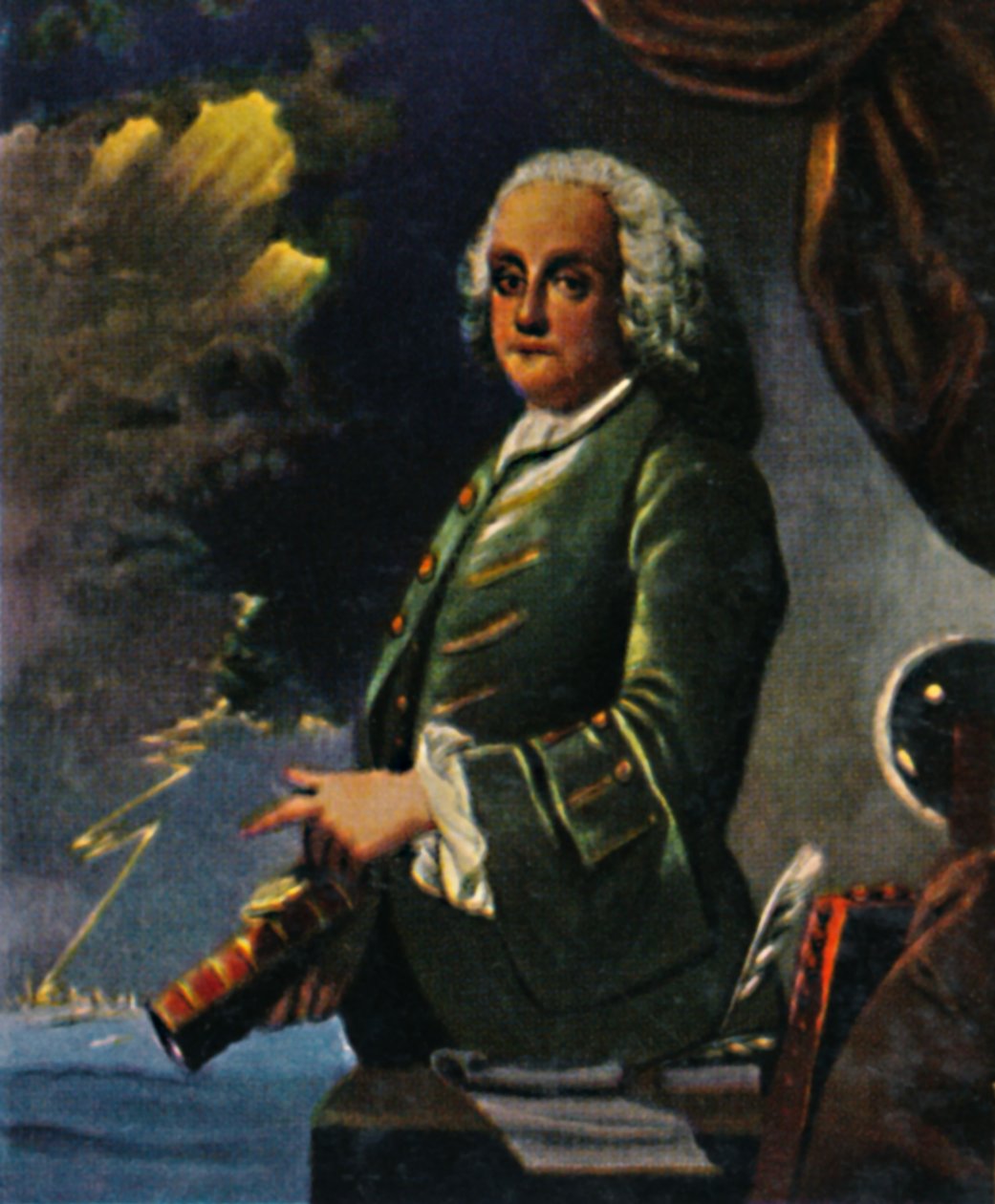 本杰明·富兰克林（Benjamin Franklin）1706-1790，1934年。 作者 不明
