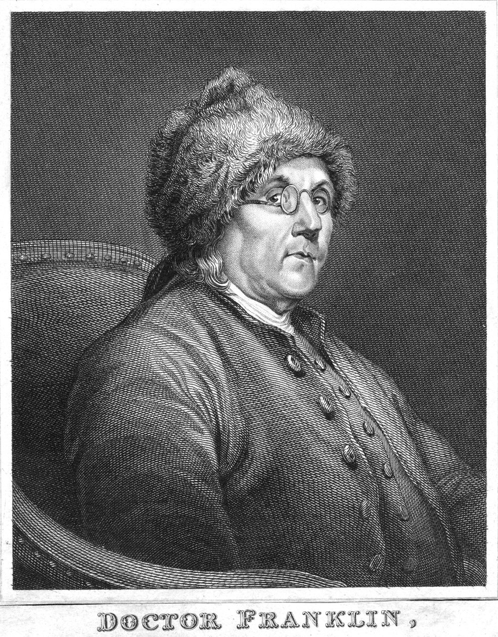 本杰明·富兰克林（Benjamin Franklin），美国科学家，发明家和政治家，十八世纪末 作者 不明