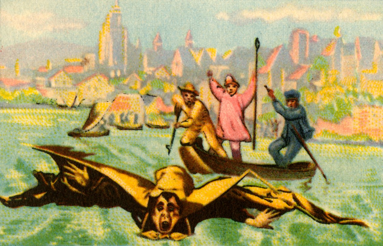 Berblingers试图飞越多瑙河，1811年，1932年。 作者 不明