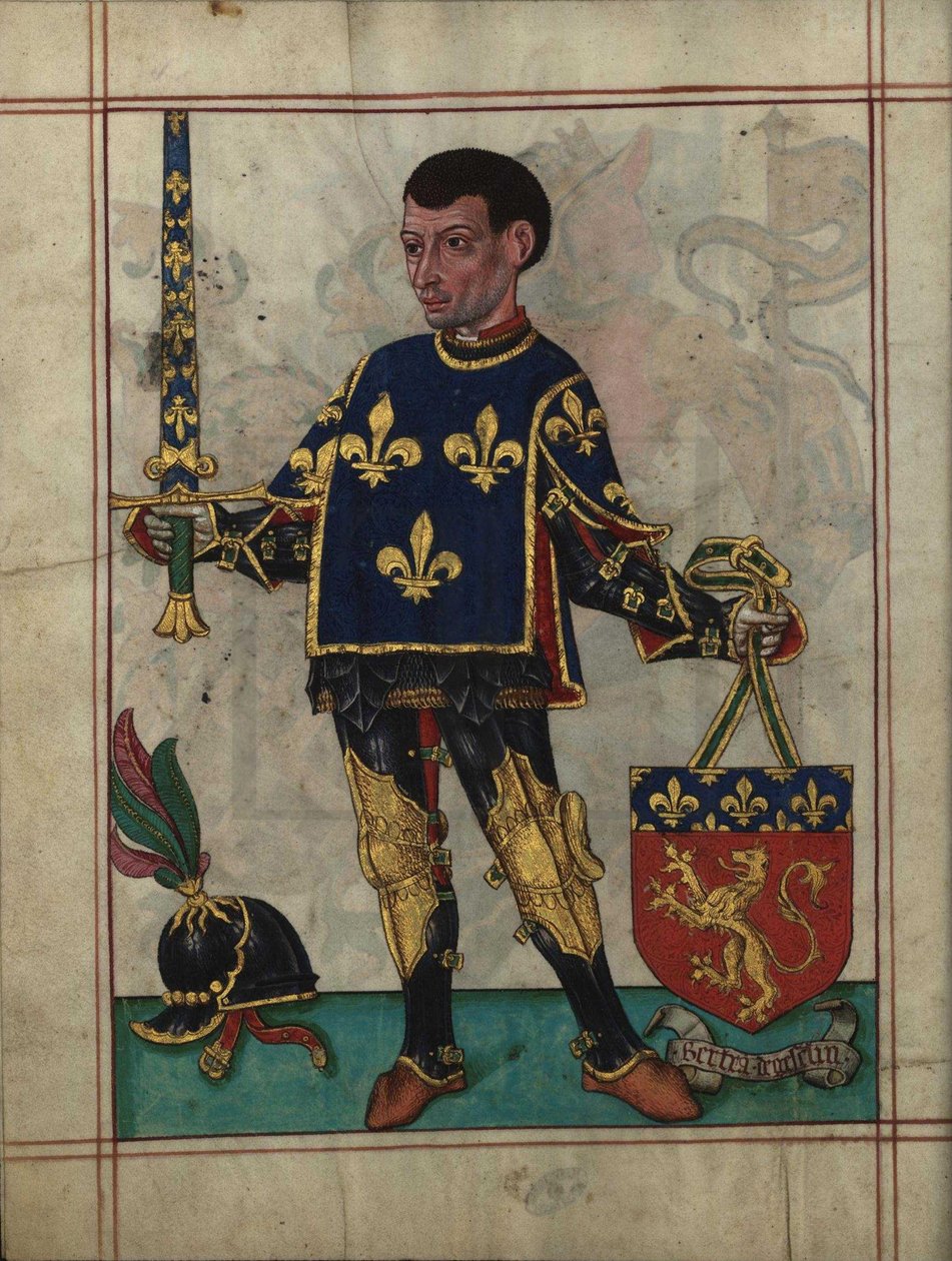 Bertrand du Guesclin从莫尔斯的书，1509年 作者 不明
