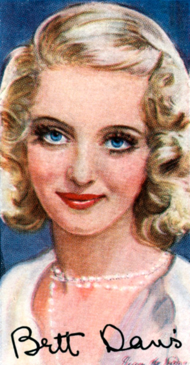 贝特·戴维斯（Bette Davis），1908年至1989年，两次获得奥斯卡奖，二十世纪美国女演员 作者 不明