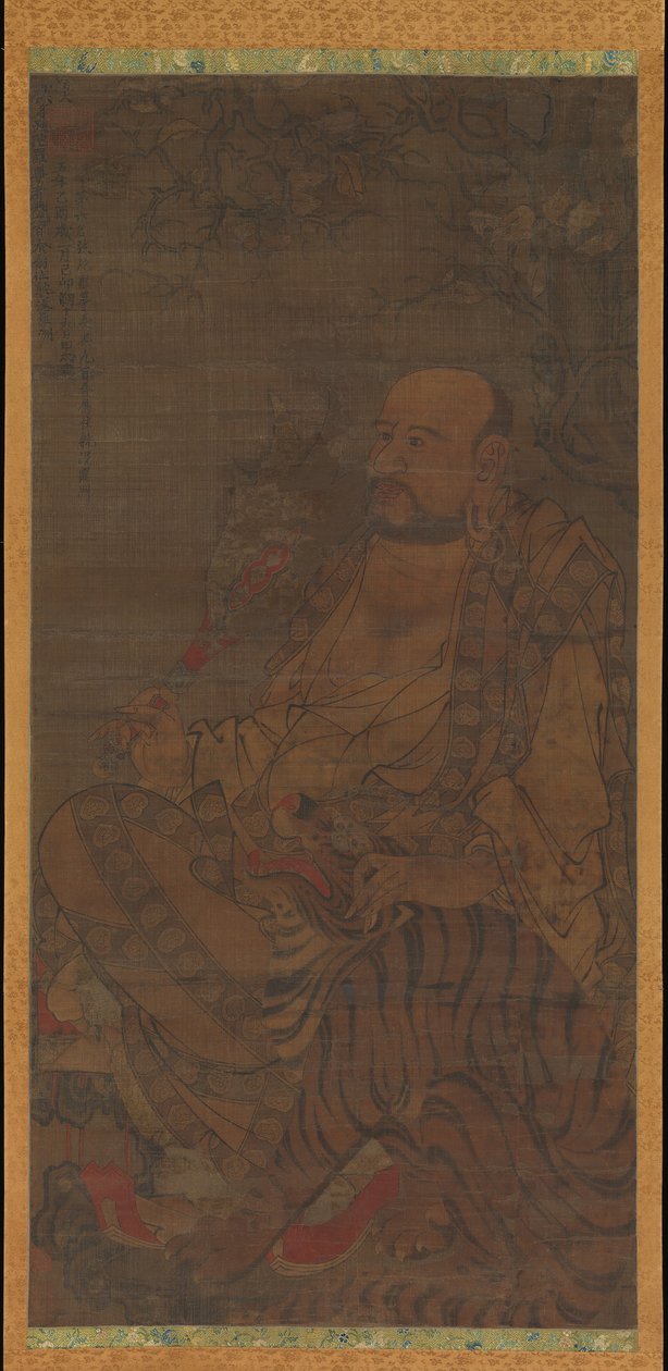 巴德拉，《第六次罗汉》，日期为1345年。 作者 不明