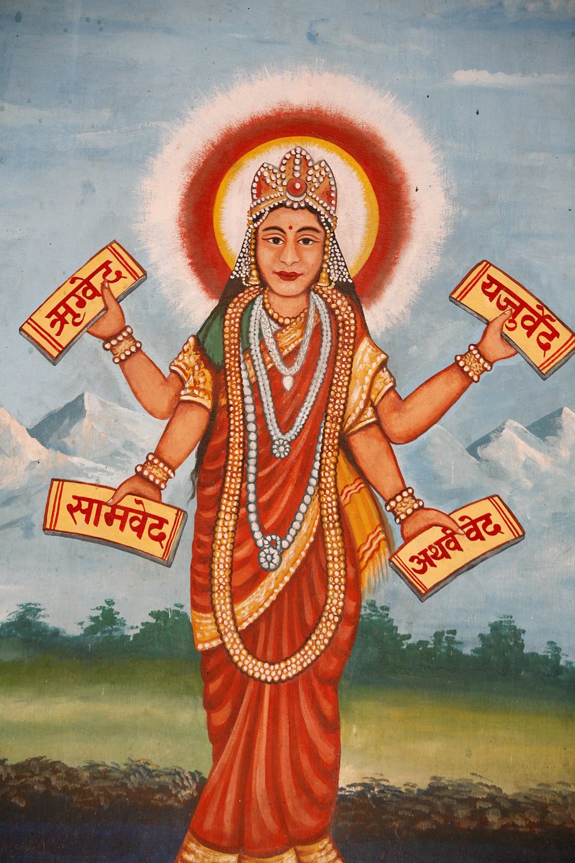 Bhagavad-Gita hindu scriptures, Kathmandu, Nepal 作者 不明