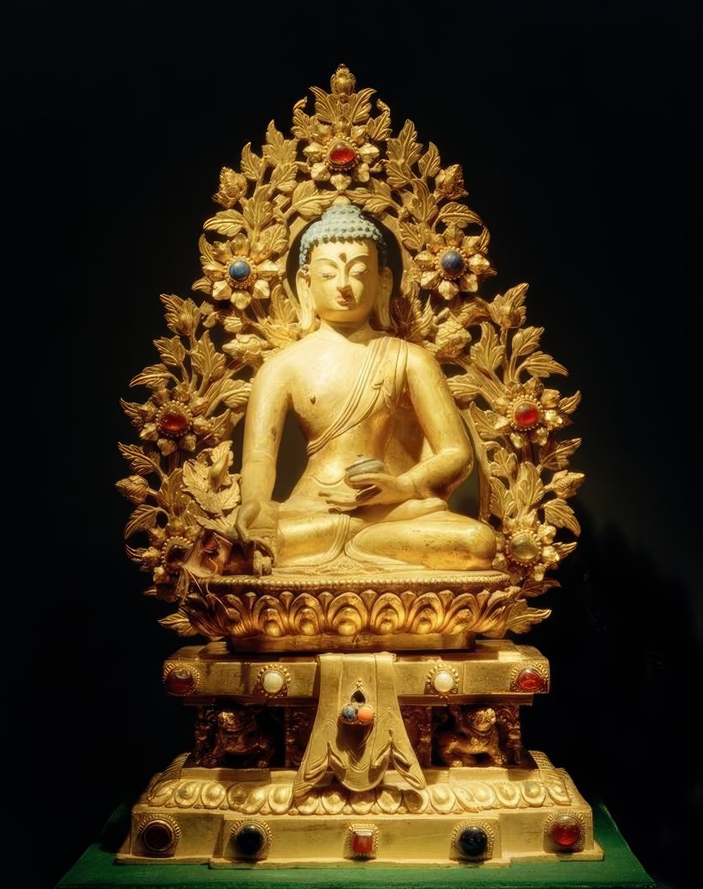 Bhaisajyaguru-Vaiduryaprabharaja - Skulptur，18岁。 作者 不明
