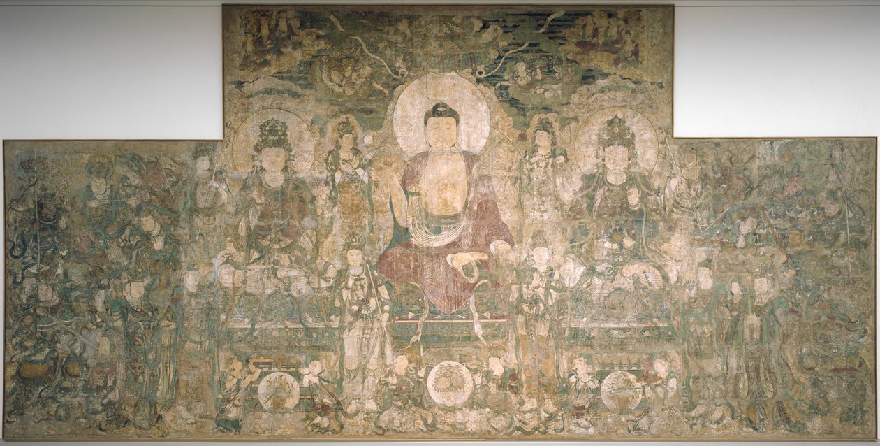 Bhaisajyaguru，愈合和医学的佛陀，大约1319年 作者 不明