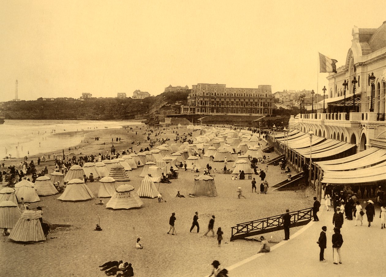 比亚里兹（Biarritz）-拉普拉格（La Plage）和市政娱乐场，约建于1930年。 作者 不明
