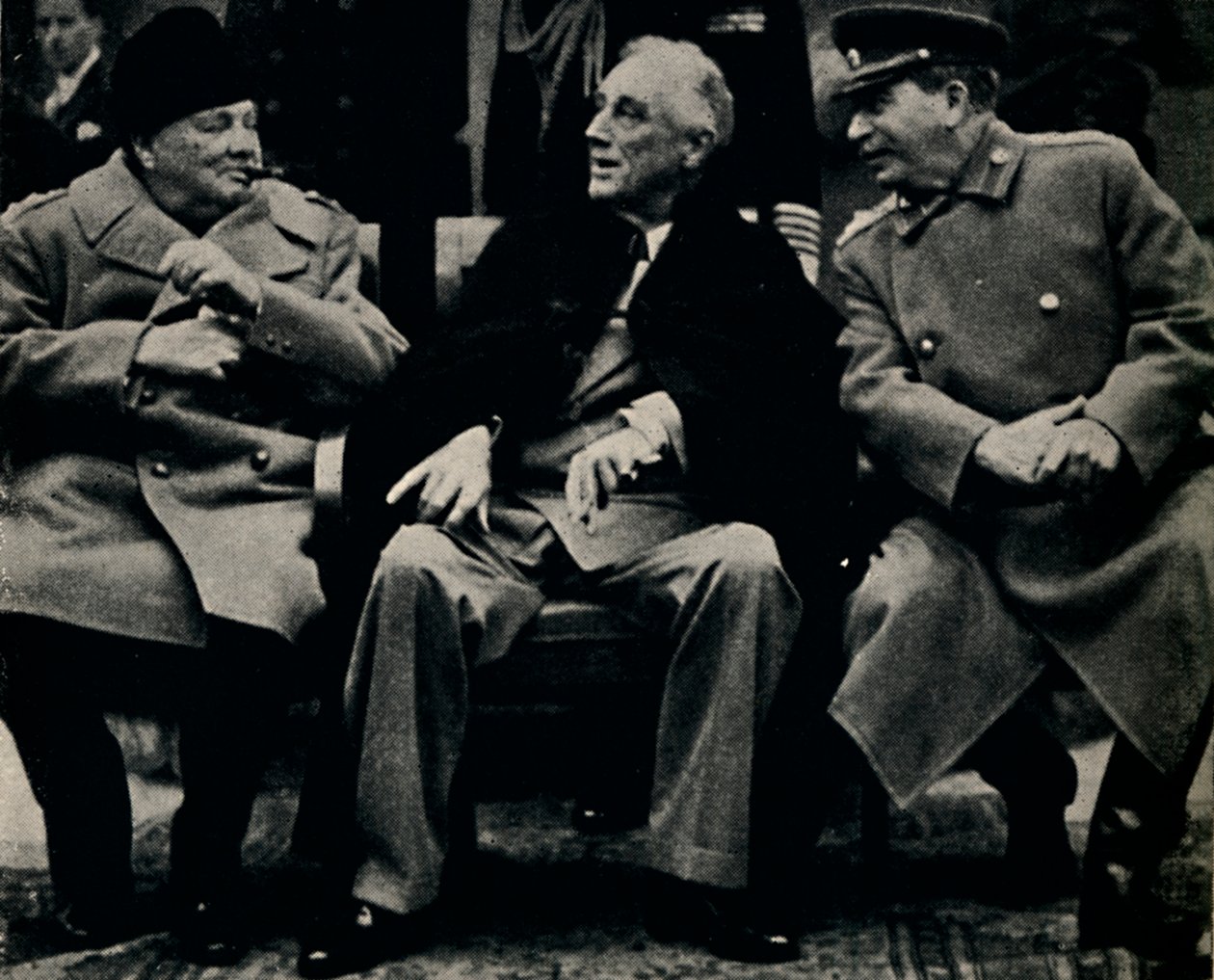 1945年2月在克里米亚举行的三巨头大会。 作者 不明