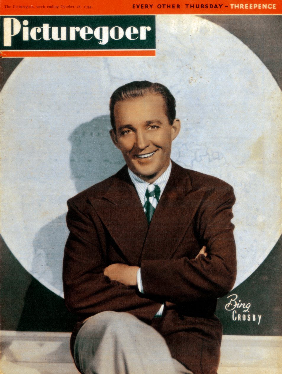 宾·克罗斯比（Bing Crosby）1903-1977，美国歌手和演员，1944年 作者 不明