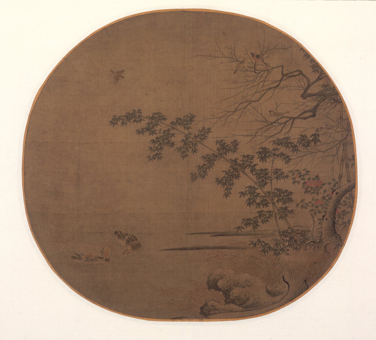 秋季入口处的鸟，c。 1200。 作者 不明