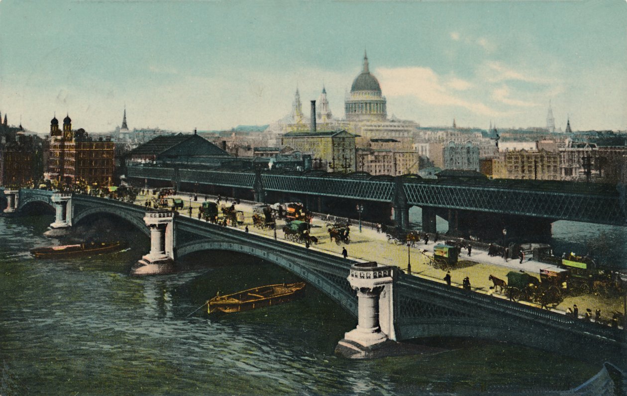 伦敦黑修士桥（Blackfriars Bridge），1911年。 作者 不明