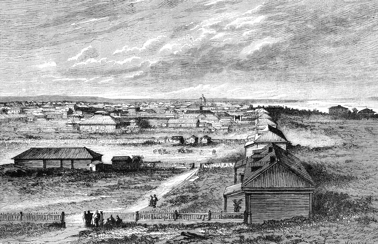 Blagovyeshchensk，西伯利亚，俄罗斯，1895年 作者 不明