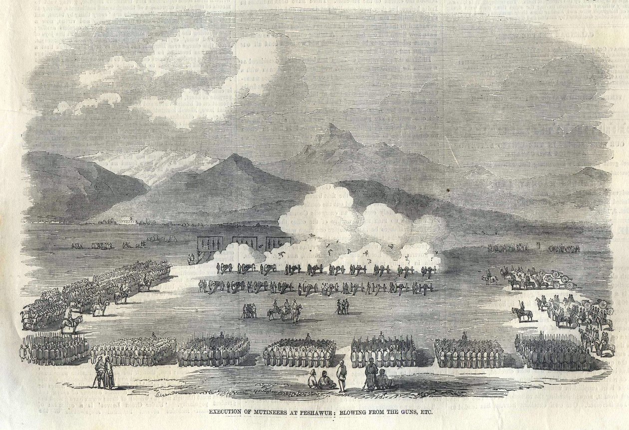 1857年在英属印度从枪支吹来 作者 不明