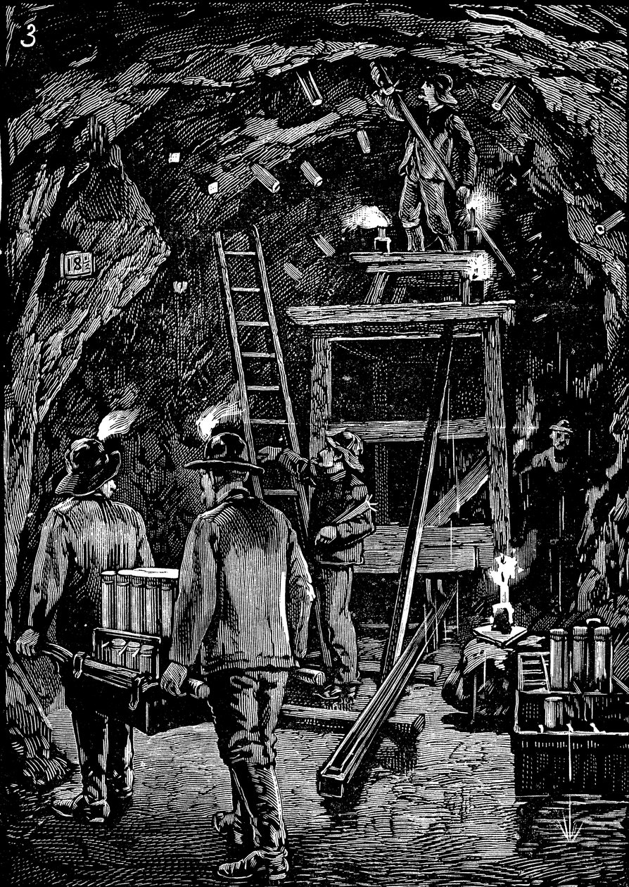 炸毁洪水岩，1885年 作者 不明