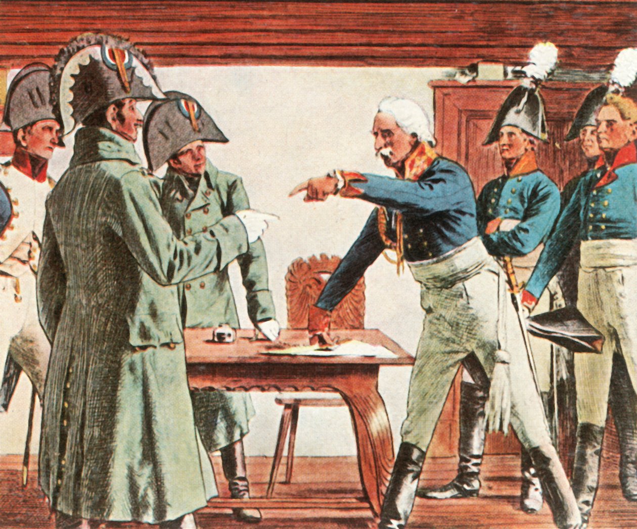 1806年11月7日，布吕歇尔在拉特考附近投降。 作者 不明