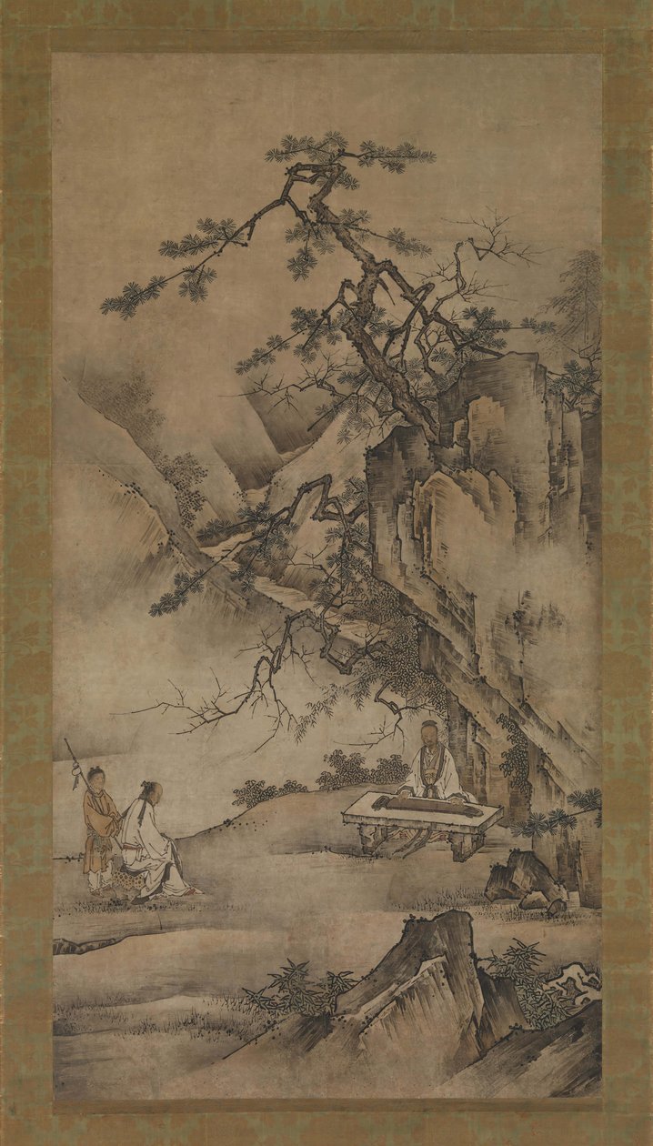 Bo Ya Plays the Qin as Zhong Ziqi Listens, 1530s.  作者 不明