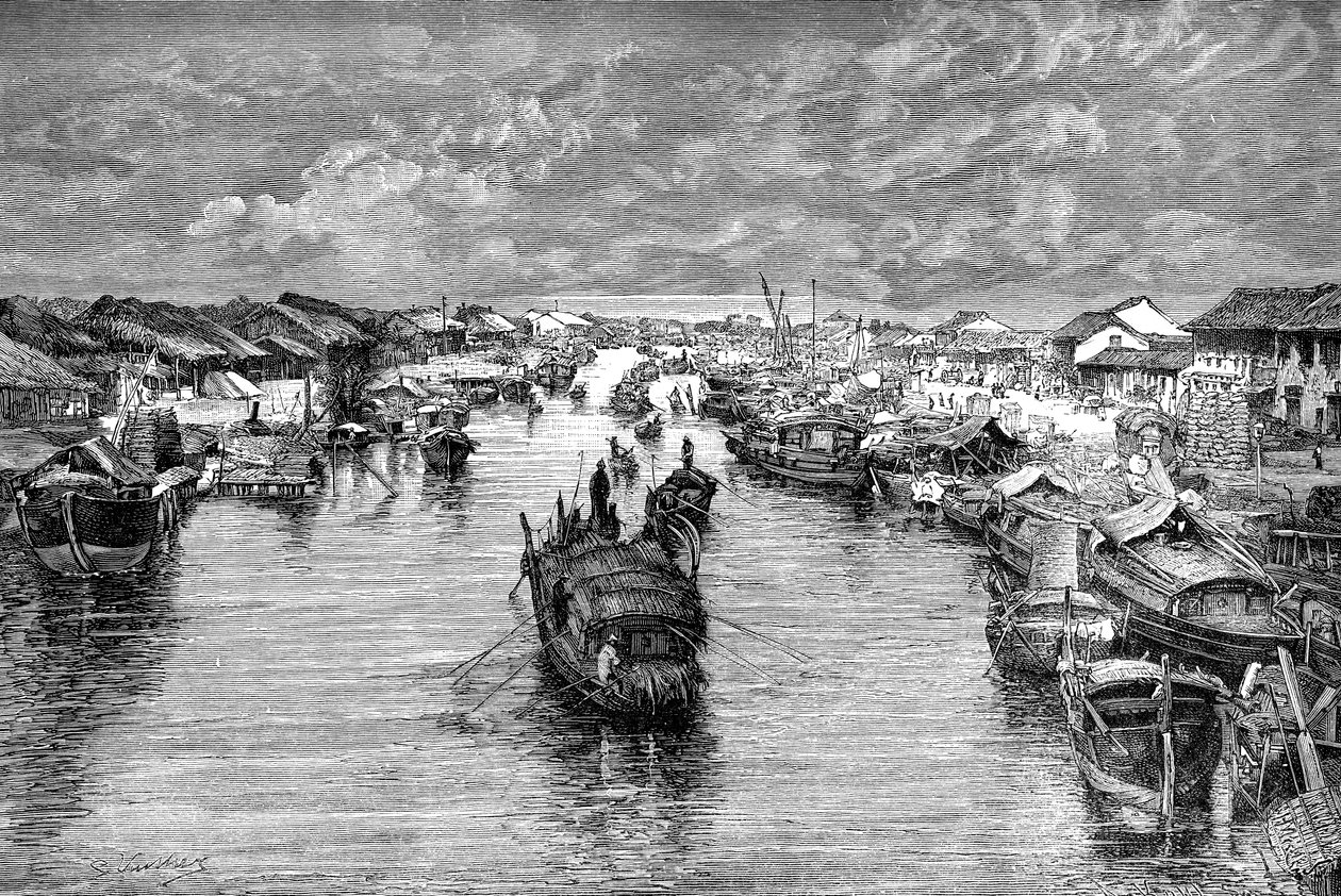 越南西贡附近的中国阿罗约船，1895年 作者 不明
