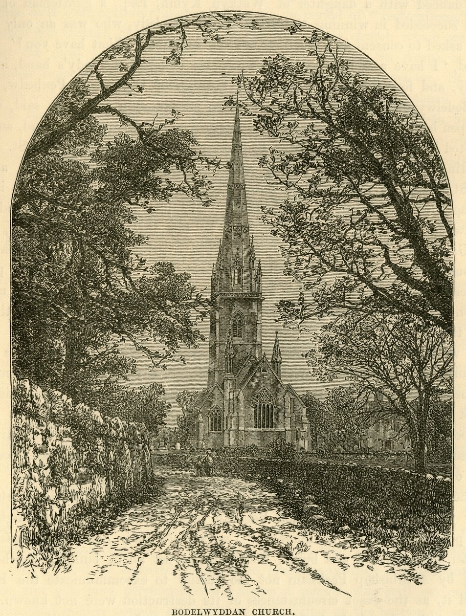 博德威丹教堂（Bodelwyddan Church），1898年。 作者 不明