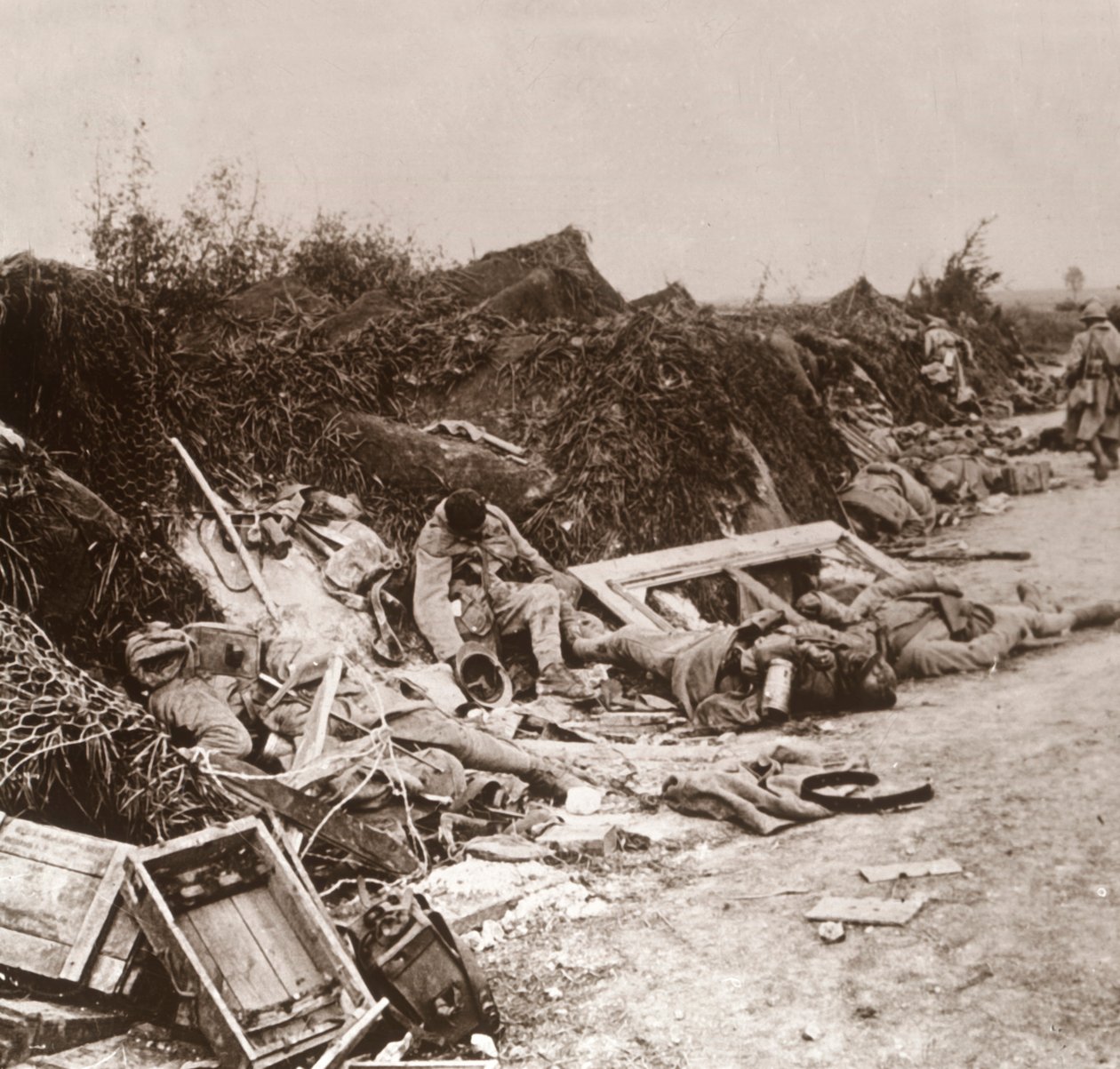 1918年6月，在法国北部占领库尔塞勒之后的尸体 作者 不明