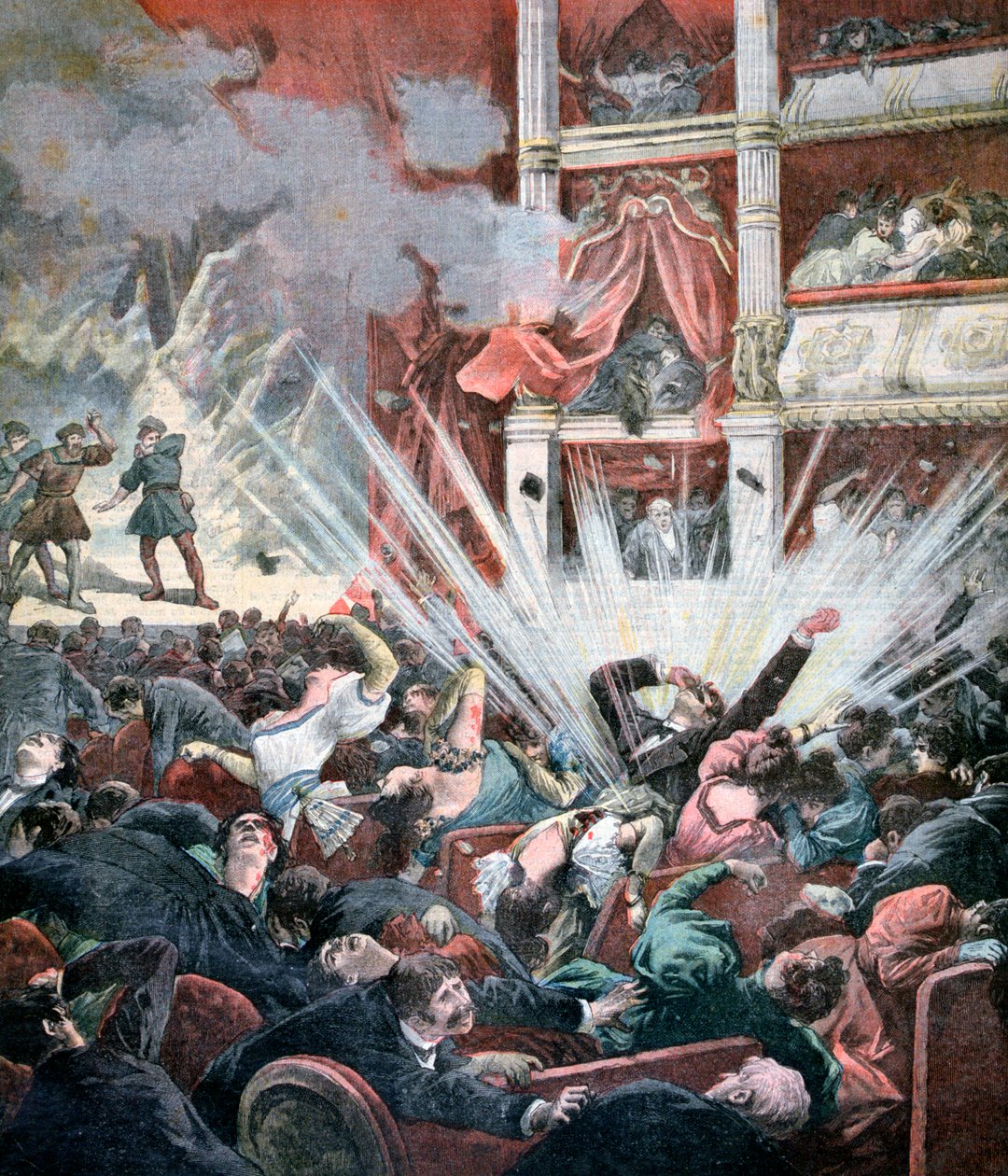1893年，巴塞罗那利西奥剧院的炸弹爆炸 作者 不明