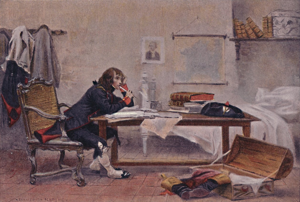 波拿巴（Bonaparte），于1788年，奥克斯纳（Auxonne），1896年。 作者 不明