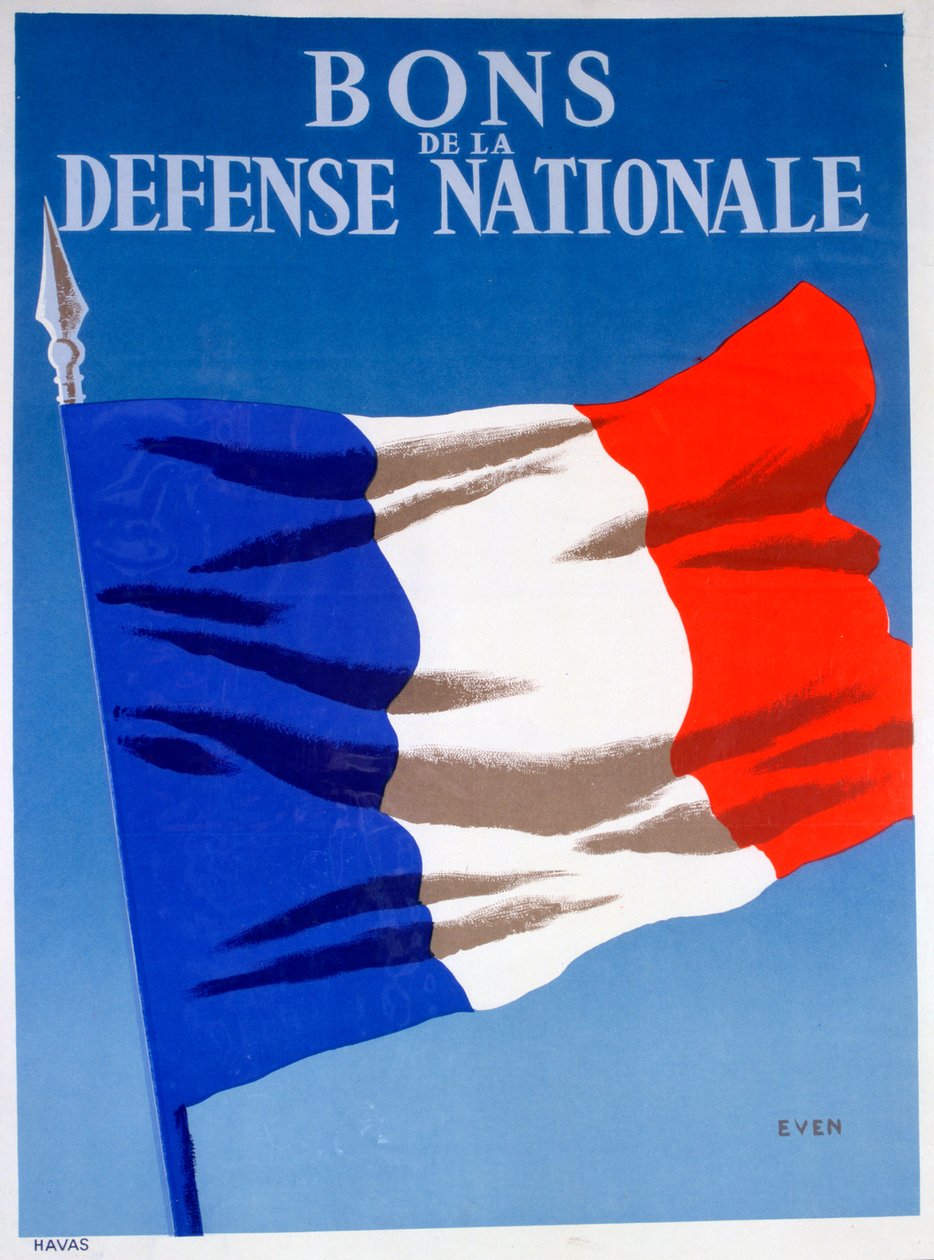 法国国民海报，国防部Bons de la c1944 作者 不明
