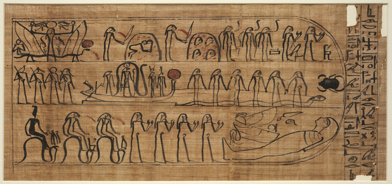 布伊鲁哈木图的阿姆杜亚特书，公元前1000-900年有第十至十二小时的内容。 作者 不明