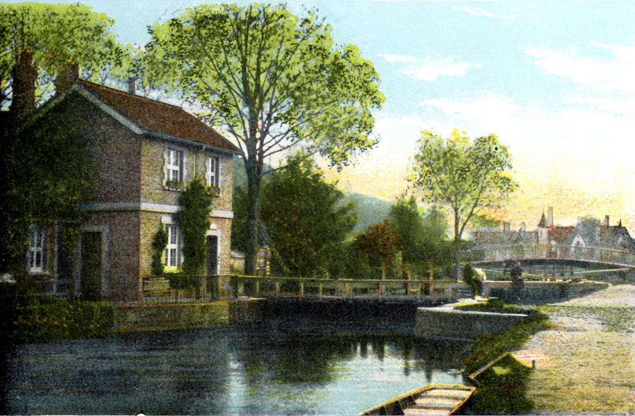 Boulters Lock，伯克郡梅登黑德，二十世纪 作者 不明