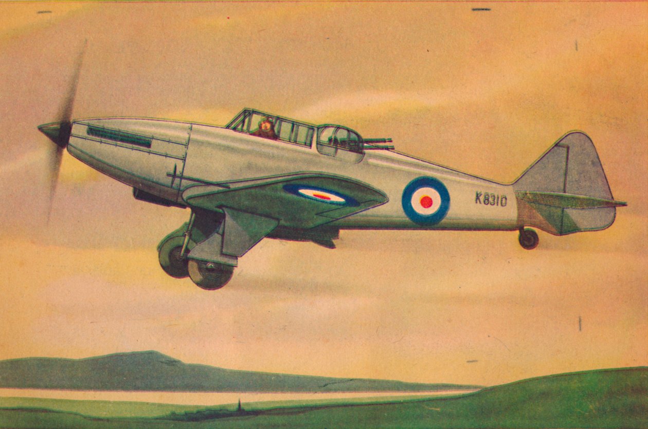 Boulton Paul Defiant Fighter Monoplane，大约在1944年。 作者 不明