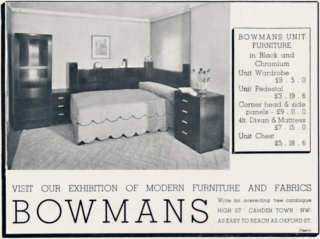 Bowmans-参观我们1935年的现代家具和织物展览 作者 不明